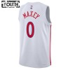 Canotte Bambino Philadelphia 76ers Tyrese Maxey 0 Nike 2022-23 City Edition Bianco Swingman